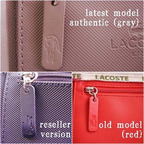 fake lacoste bag vs original|counterfeit lacoste purse.